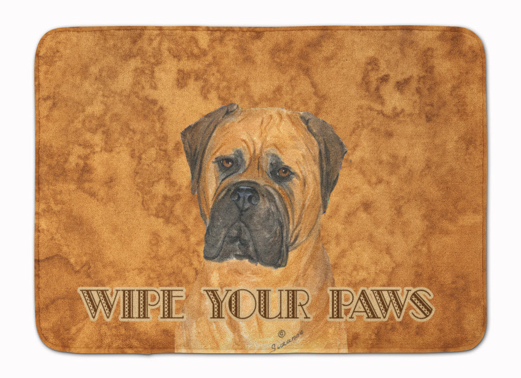 Bullmastiff Wipe your Paws Memory Foam Kitchen Mat Machine Washable Anti-Fatigue Cushion Comfort Bath or Kitchen Rug