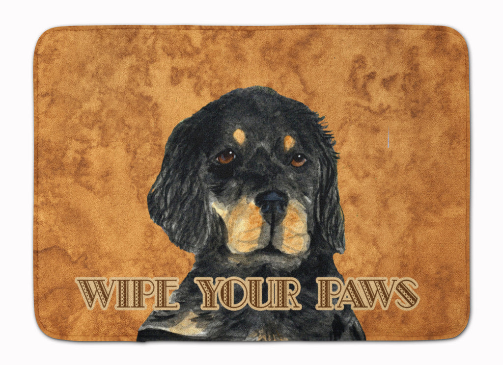 Gordon Setter Wipe your Paws Memory Foam Kitchen Mat Machine Washable Anti-Fatigue Cushion Comfort Bath or Kitchen Rug