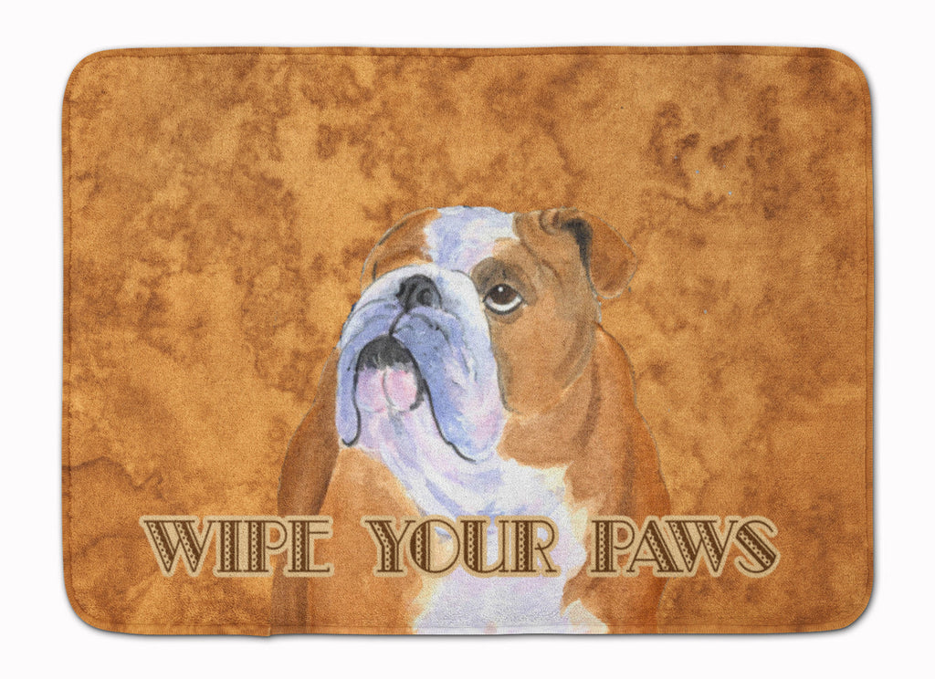 Bulldog English Wipe your Paws Memory Foam Kitchen Mat Machine Washable Anti-Fatigue Cushion Comfort Bath or Kitchen Rug