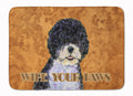 Portuguese Water Dog Wipe your Paws Memory Foam Kitchen Mat Machine Washable Anti-Fatigue Cushion Comfort Bath or Kitchen Rug