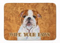 Bulldog English Wipe your Paws Memory Foam Kitchen Mat Machine Washable Anti-Fatigue Cushion Comfort Bath or Kitchen Rug
