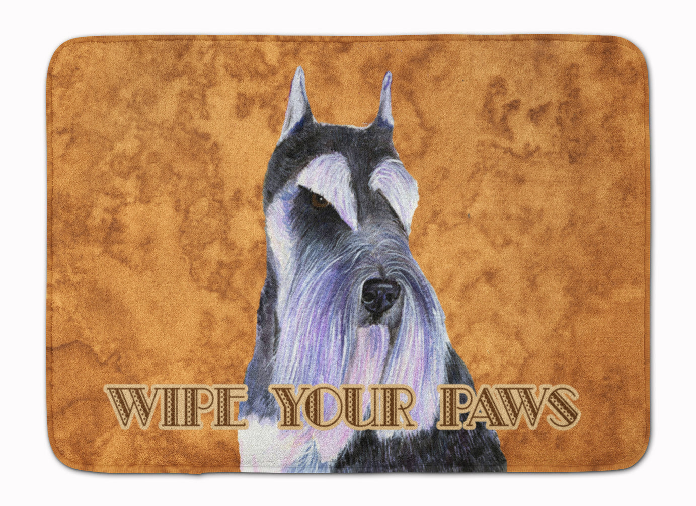 Schnauzer Wipe your Paws Memory Foam Kitchen Mat Machine Washable Anti-Fatigue Cushion Comfort Bath or Kitchen Rug