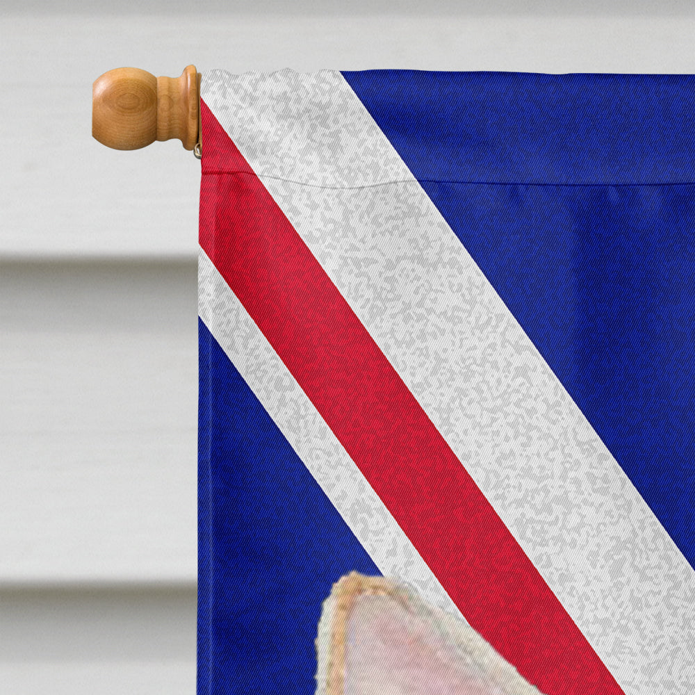 Chihuahua with English Union Jack British Flag House Flag 28x40 Porch Sleeve Pole Decorative Outside Yard Banner Artwork Wall Hanging, Polyester