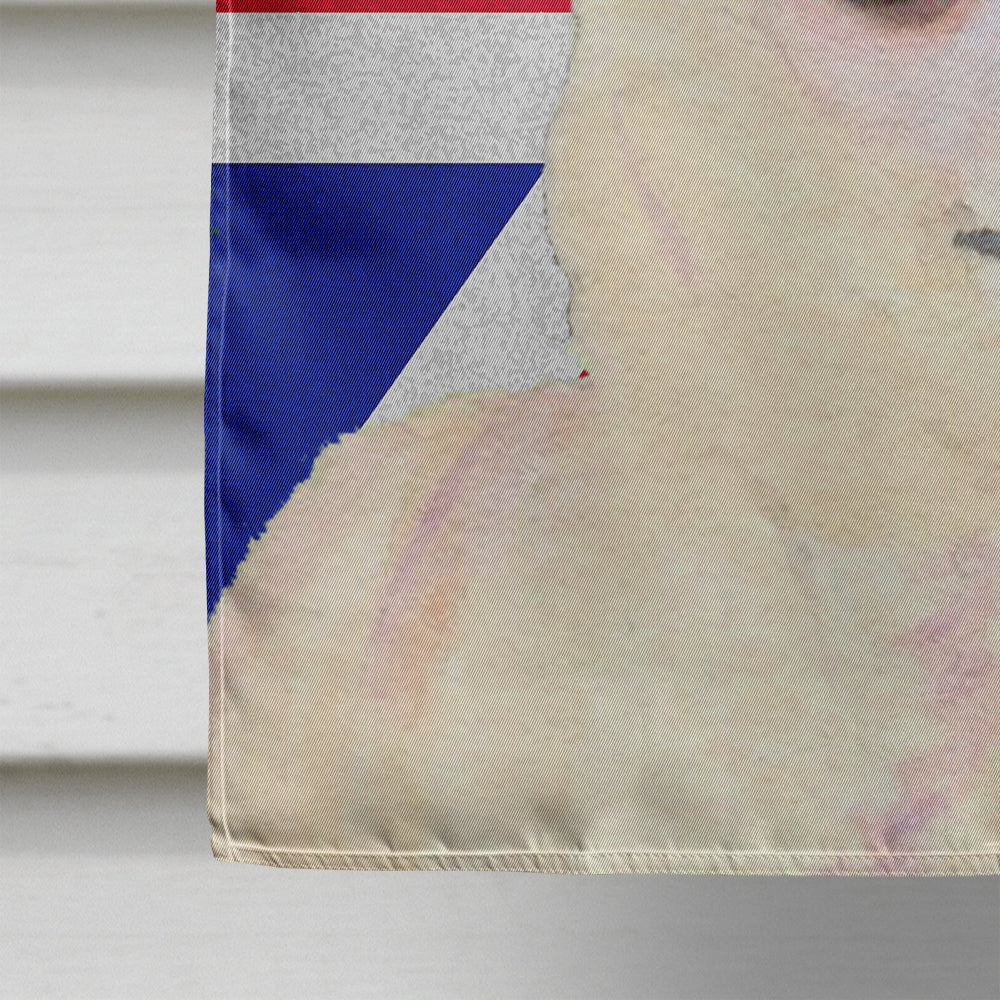 Chihuahua with English Union Jack British Flag House Flag 28x40 Porch Sleeve Pole Decorative Outside Yard Banner Artwork Wall Hanging, Polyester
