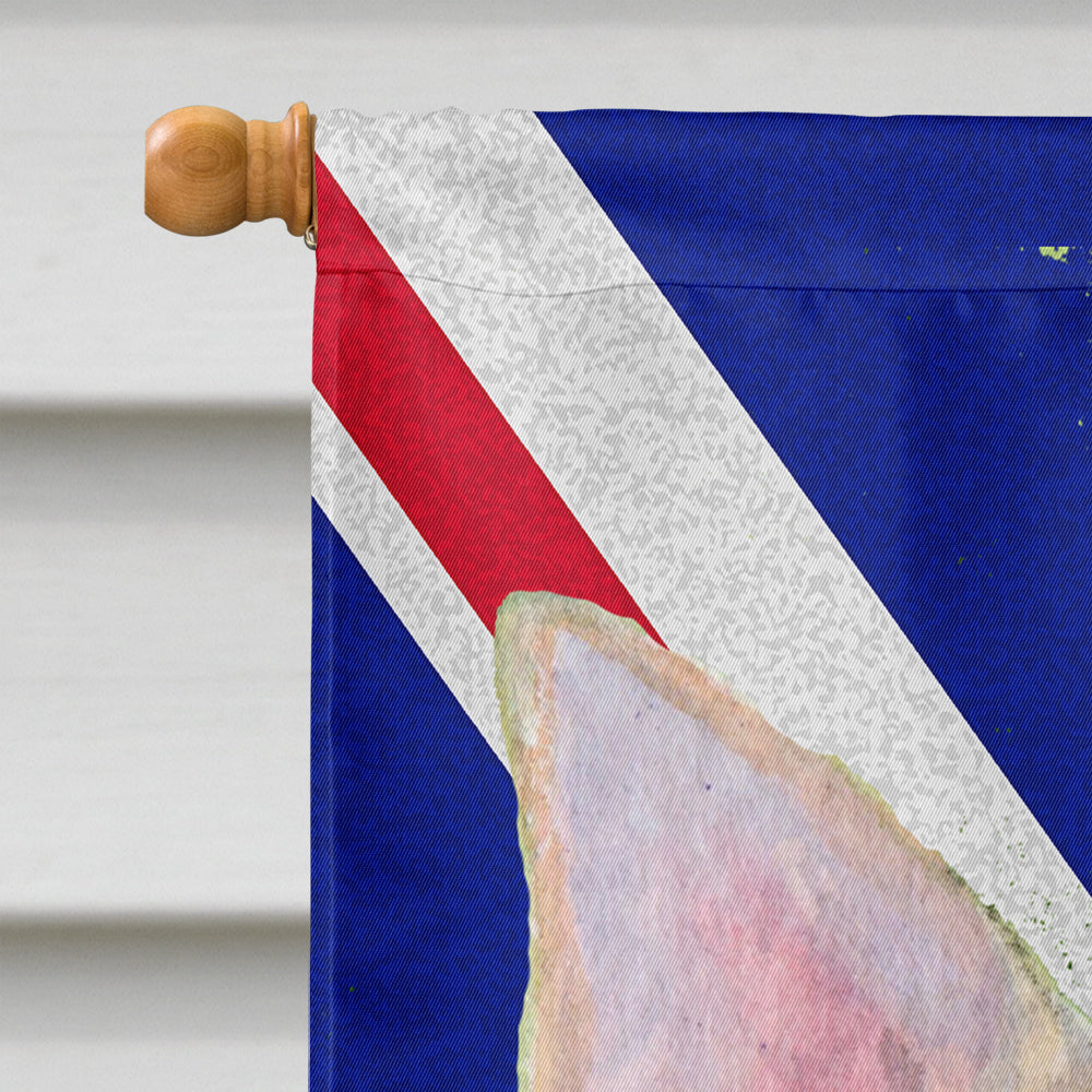 Chihuahua with English Union Jack British Flag House Flag 28x40 Porch Sleeve Pole Decorative Outside Yard Banner Artwork Wall Hanging, Polyester
