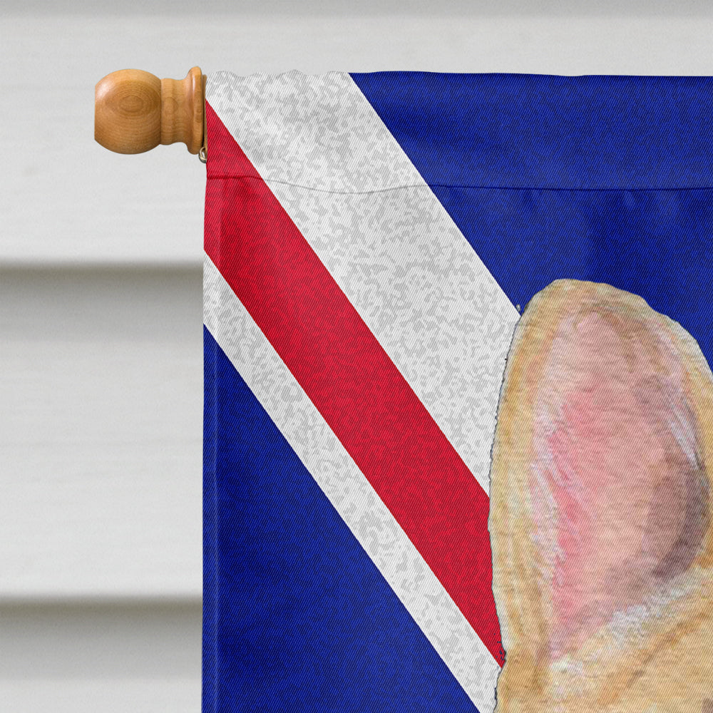 French Bulldog with English Union Jack British Flag House Flag 28x40 Porch Sleeve Pole Decorative Outside Yard Banner Artwork Wall Hanging, Polyester