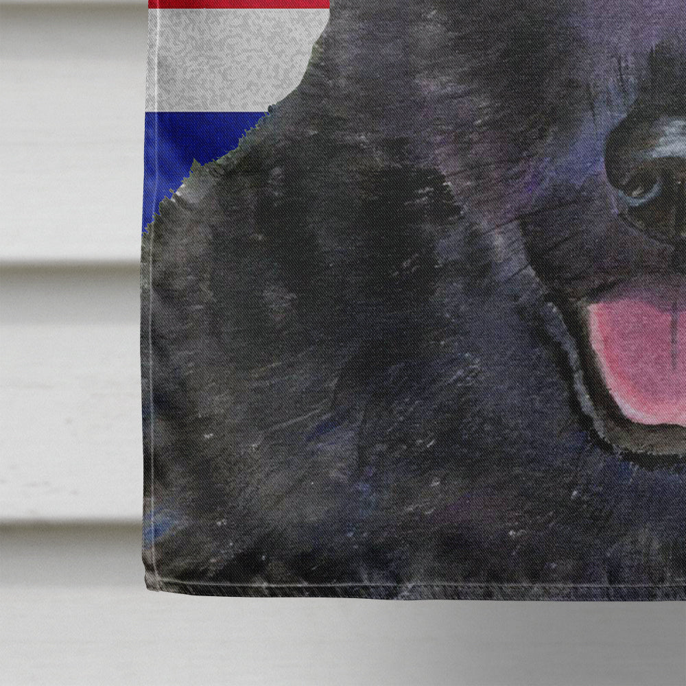 Australian Kelpie with English Union Jack British Flag House Flag 28x40 Porch Sleeve Pole Decorative Outside Yard Banner Artwork Wall Hanging, Polyester