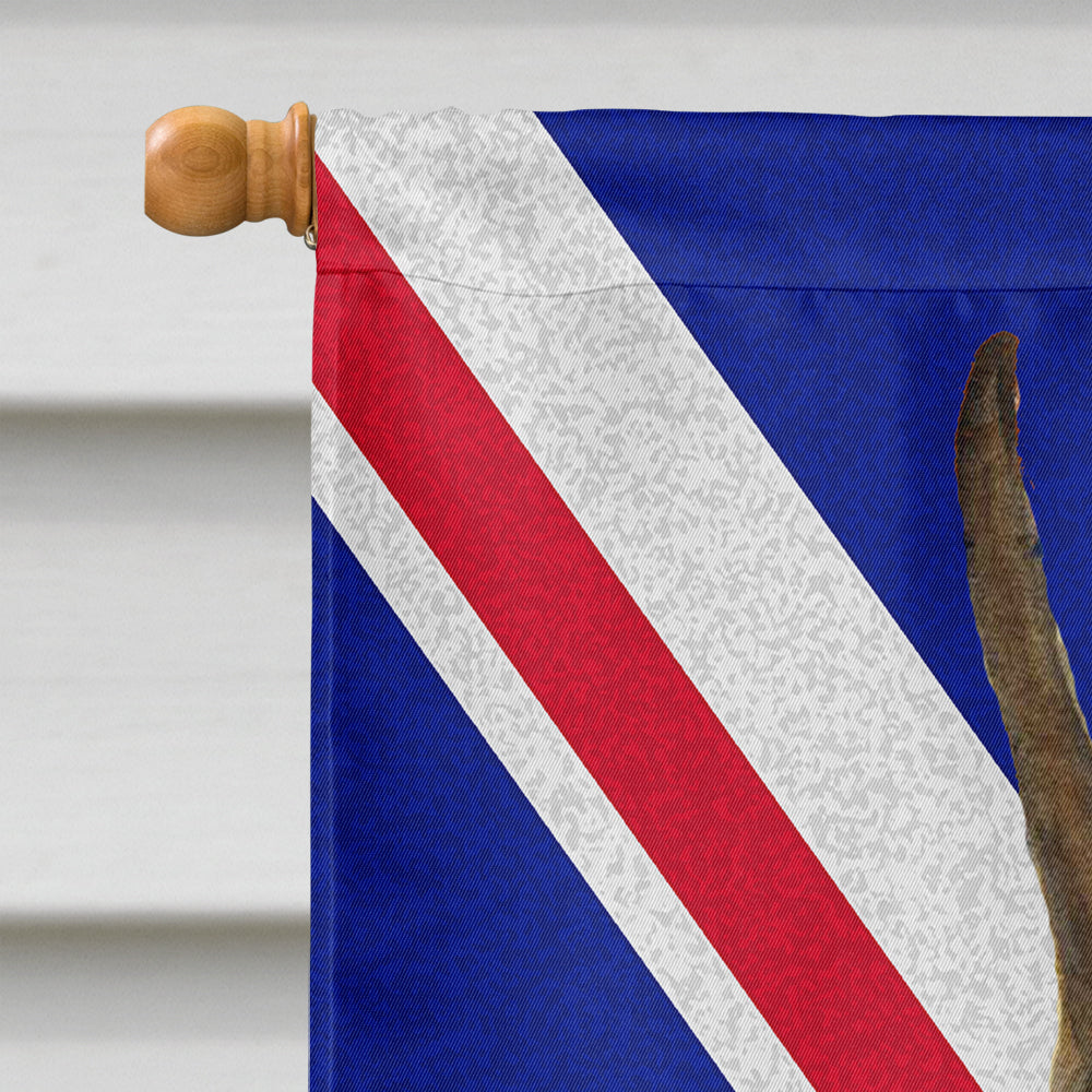 Boxer with English Union Jack British Flag House Flag 28x40 Porch Sleeve Pole Decorative Outside Yard Banner Artwork Wall Hanging, Polyester