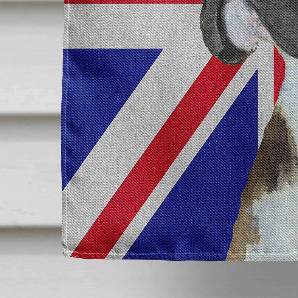 Boxer with English Union Jack British Flag House Flag 28x40 Porch Sleeve Pole Decorative Outside Yard Banner Artwork Wall Hanging, Polyester