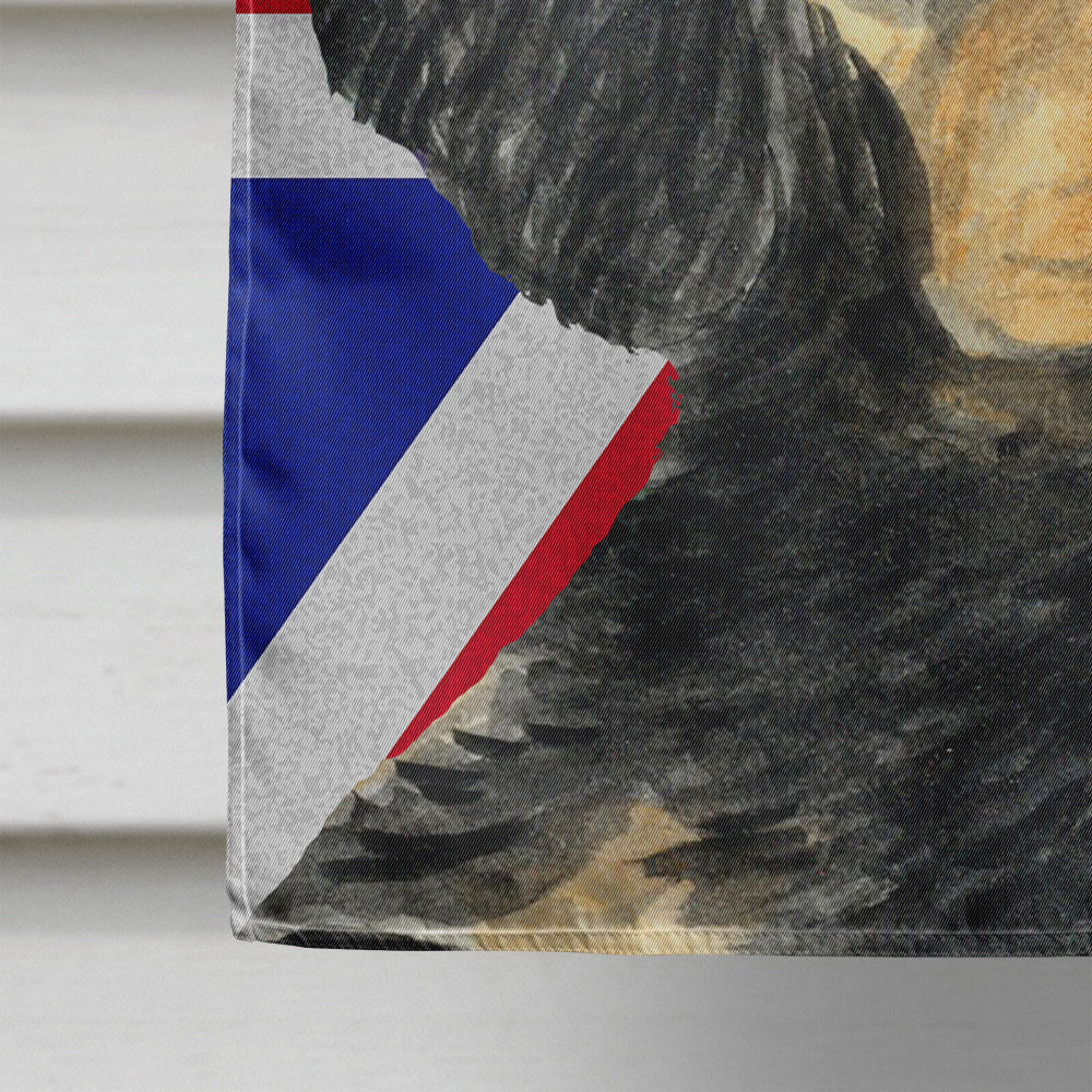 Gordon Setter with English Union Jack British Flag House Flag 28x40 Porch Sleeve Pole Decorative Outside Yard Banner Artwork Wall Hanging, Polyester