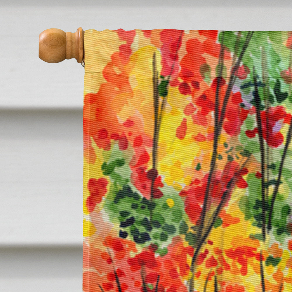 Chow Chow House Flag 28x40 Porch Sleeve Pole Decorative Outside Yard Banner Artwork Wall Hanging, Polyester