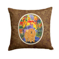 Chow Chow Decorative Throw Pillow 14x14 Indoor Outdoor Accent Cushion, Fabric Cover with Insert for Sofa, Bed, Porch & Living Room