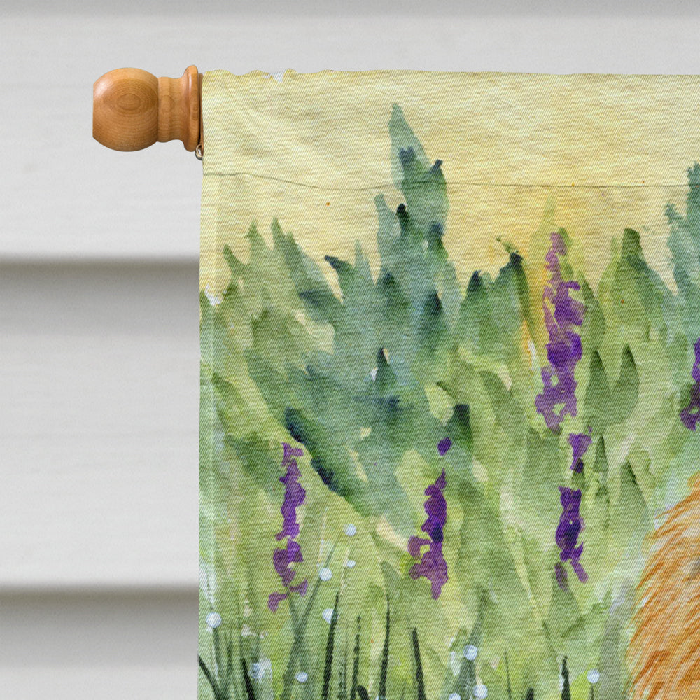 Chow Chow House Flag 28x40 Porch Sleeve Pole Decorative Outside Yard Banner Artwork Wall Hanging, Polyester