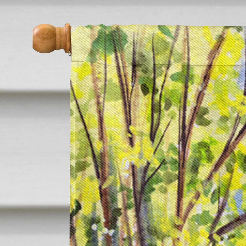 Chow Chow House Flag 28x40 Porch Sleeve Pole Decorative Outside Yard Banner Artwork Wall Hanging, Polyester