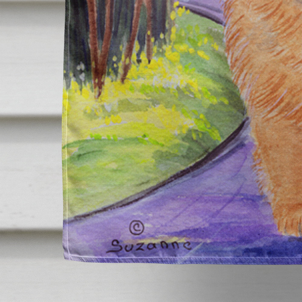 Chow Chow House Flag 28x40 Porch Sleeve Pole Decorative Outside Yard Banner Artwork Wall Hanging, Polyester