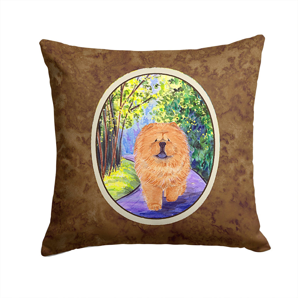 Chow Chow Decorative Throw Pillow 14x14 Indoor Outdoor Accent Cushion, Fabric Cover with Insert for Sofa, Bed, Porch & Living Room