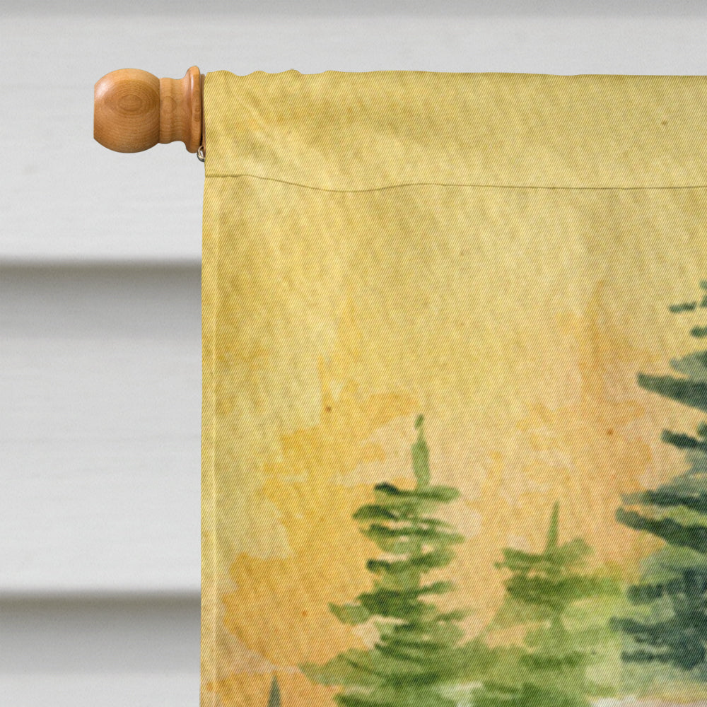 Chow Chow House Flag 28x40 Porch Sleeve Pole Decorative Outside Yard Banner Artwork Wall Hanging, Polyester