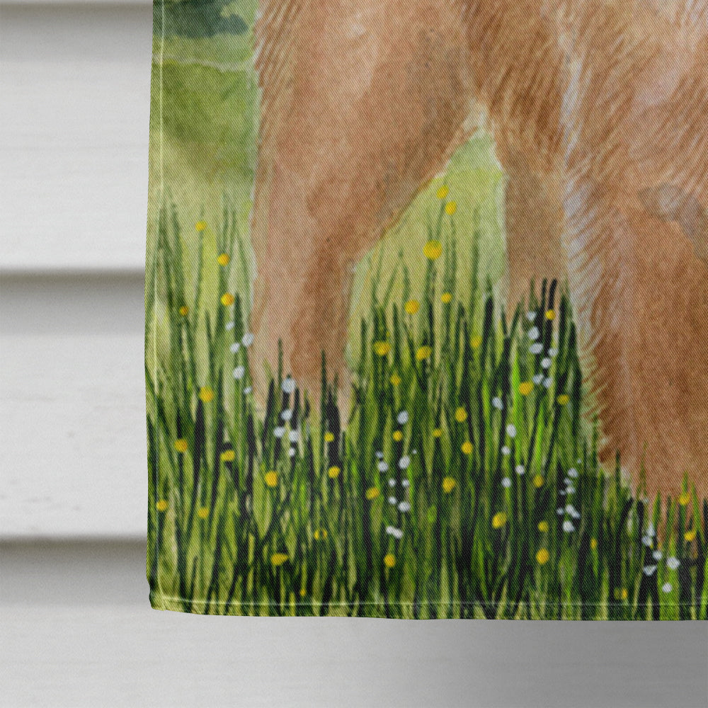 Chow Chow House Flag 28x40 Porch Sleeve Pole Decorative Outside Yard Banner Artwork Wall Hanging, Polyester