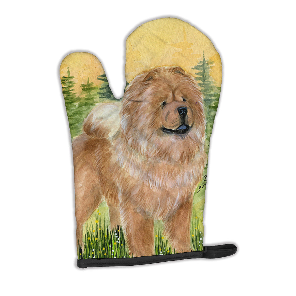 Chow Chow Oven Mitt Heat Resistant Thick Oven Mitt for Hot Pans and Oven, Kitchen Mitt Protect Hands, Cooking Baking Glove