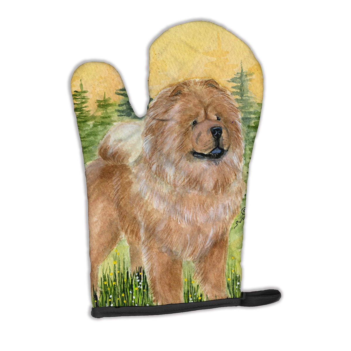 Chow Chow Oven Mitt Heat Resistant Thick Oven Mitt for Hot Pans and Oven, Kitchen Mitt Protect Hands, Cooking Baking Glove