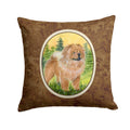 Chow Chow Decorative Throw Pillow 14x14 Indoor Outdoor Accent Cushion, Fabric Cover with Insert for Sofa, Bed, Porch & Living Room