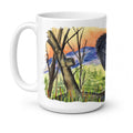 Chow Chow Ceramic Coffee Mug 15 oz Decorative Large C Handle Mug Cup for Tea, Cocoa Hot Chocolate