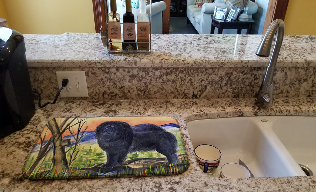 Chow Chow Dish Drying Mat Absorbent Dish Drying Mat Pad for Kitchen Counter Dish Drainer Mat for Countertop, 14 x 21", Multicolor