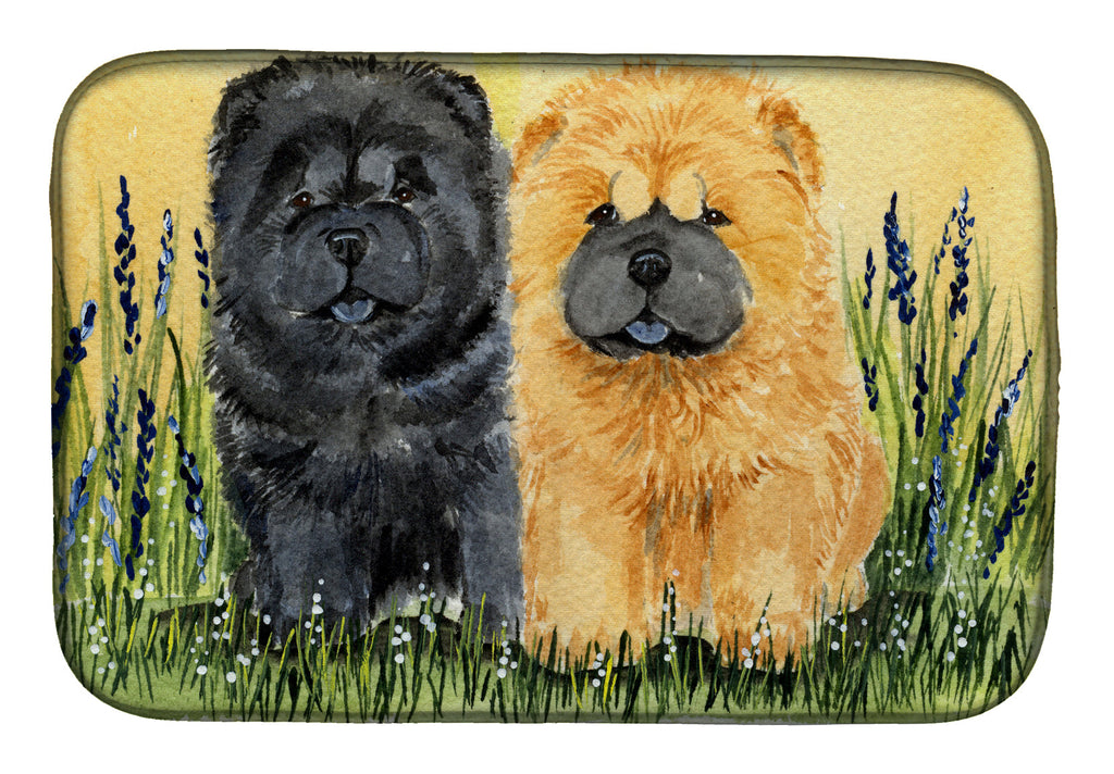 Chow Chow Dish Drying Mat Absorbent Dish Drying Mat Pad for Kitchen Counter Dish Drainer Mat for Countertop, 14 x 21", Multicolor