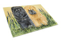 Chow Chow Cutting Board Tempered Glass Kitchen Cutting Surface, Heat Resistant Chopping, Non-Slip Feet, Food Prep & Serving
