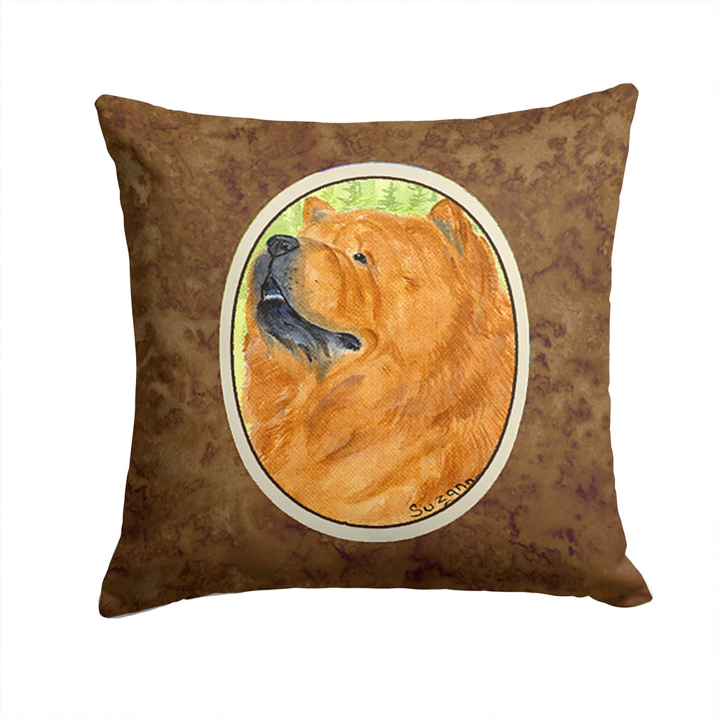 Chow Chow Decorative Throw Pillow 14x14 Indoor Outdoor Accent Cushion, Fabric Cover with Insert for Sofa, Bed, Porch & Living Room
