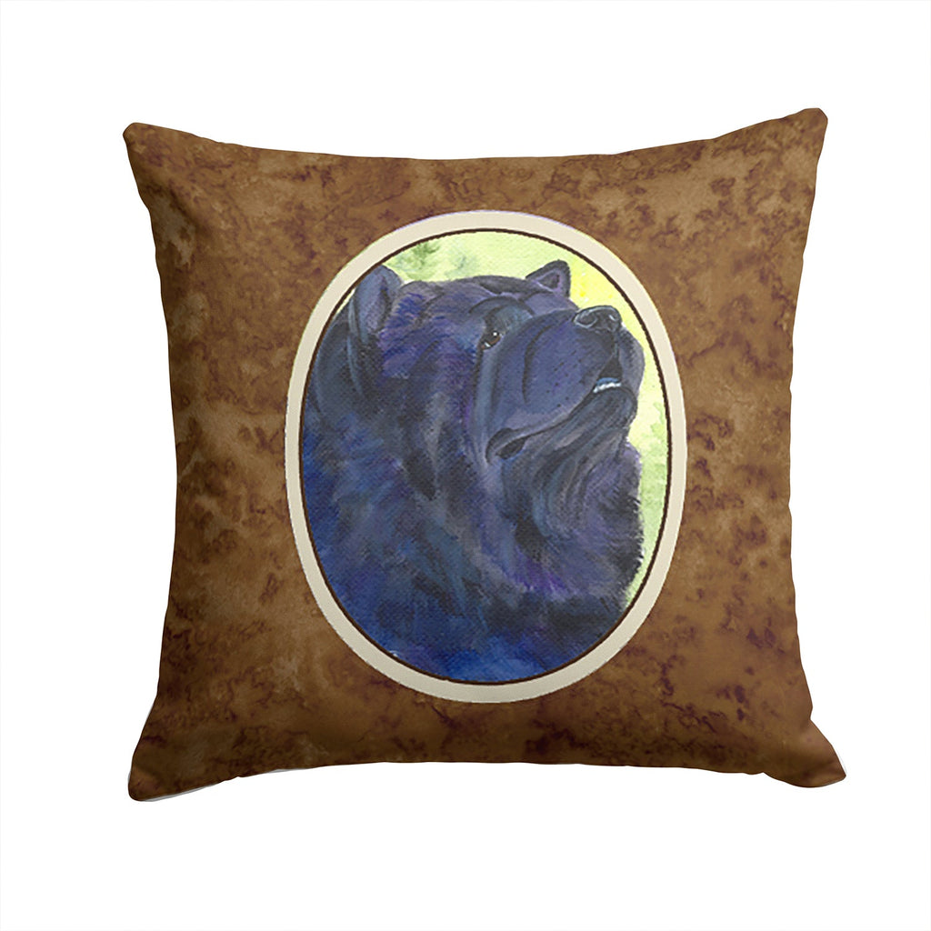 Chow Chow Decorative Throw Pillow 14x14 Indoor Outdoor Accent Cushion, Fabric Cover with Insert for Sofa, Bed, Porch & Living Room