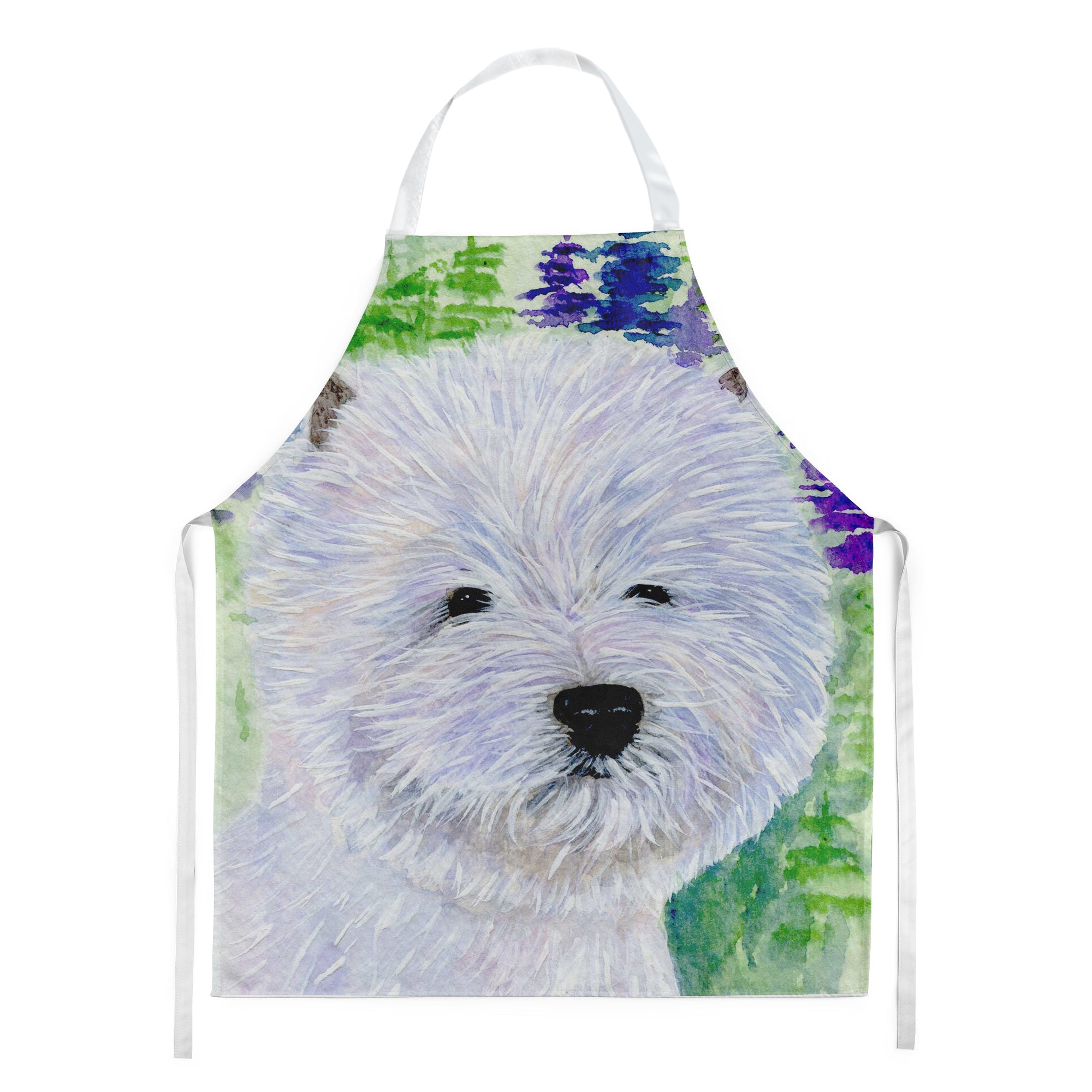 Westie Apron Cooking Kitchen Server Baking Crafts Gardening for Adult Women Men, Unisex, Large, Multicolor