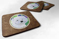 Westie Foam Coasters Set of 4 Cup Coasters for Indoor Outdoor, Tabletop Protection, Anti Slip, Mouse pad Material