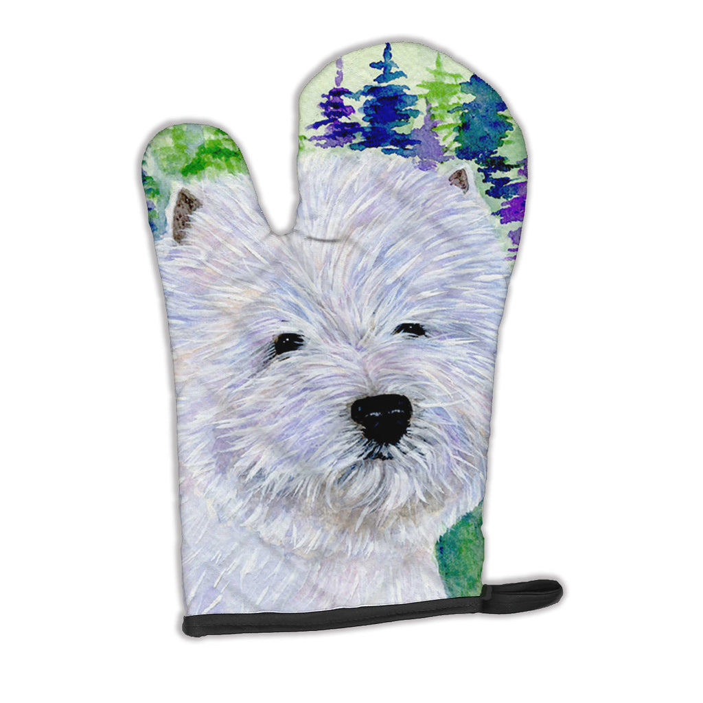 Westie Oven Mitt Heat Resistant Thick Oven Mitt for Hot Pans and Oven, Kitchen Mitt Protect Hands, Cooking Baking Glove