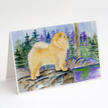 Chow Chow Greeting Cards Pack of 8 Blank Cards with Envelopes Whimsical A7 Size 5x7