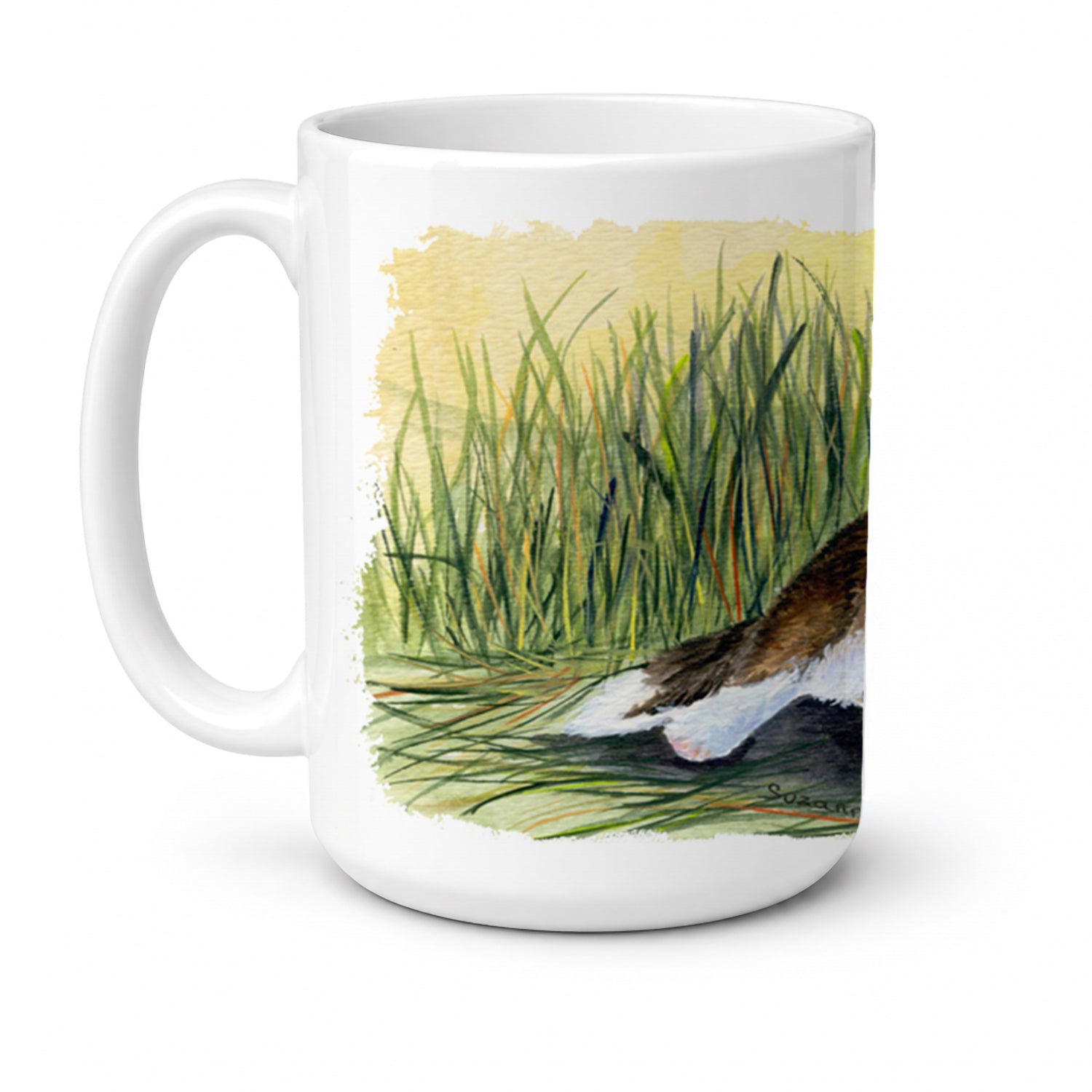 Corgi Ceramic Coffee Mug 15 oz Decorative Large C Handle Mug Cup for Tea, Cocoa Hot Chocolate