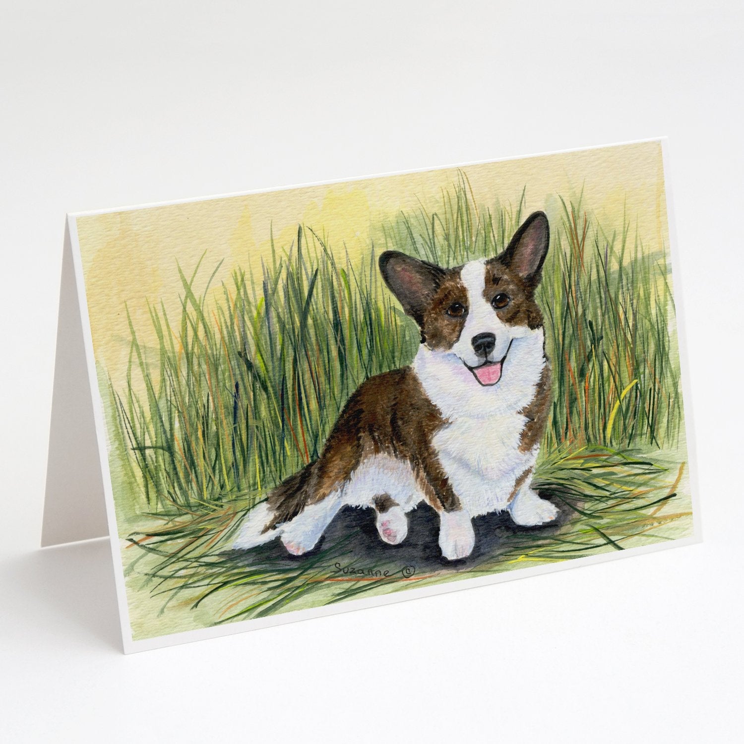 Corgi Greeting Cards Pack of 8 Blank Cards with Envelopes Whimsical A7 Size 5x7