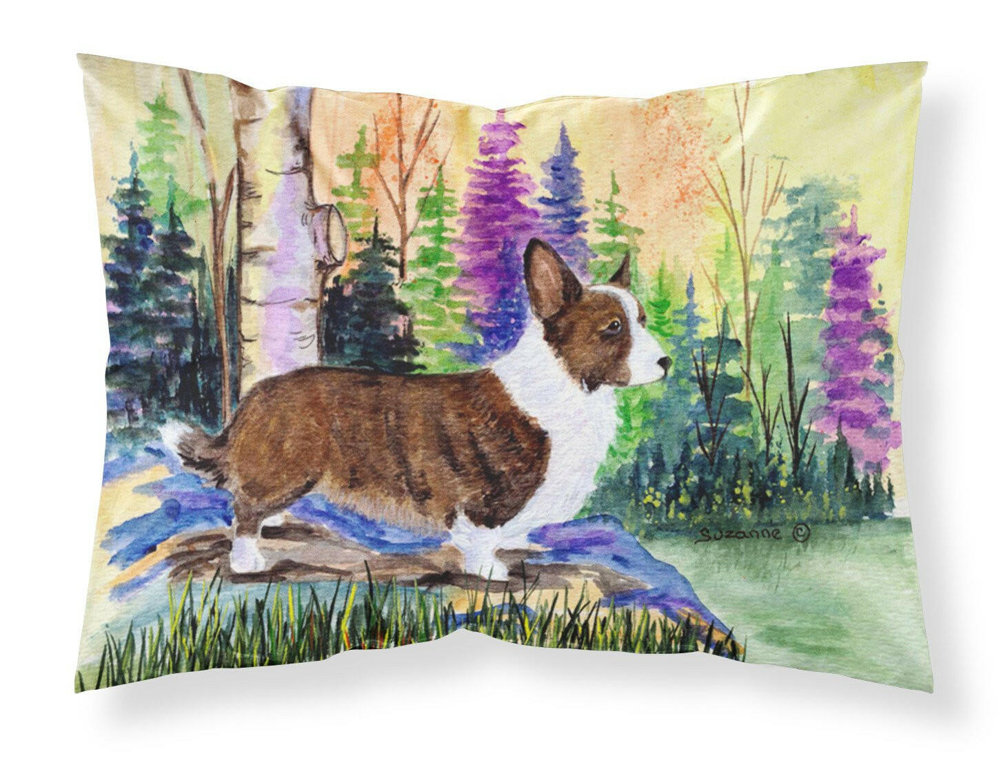 Corgi Standard Pillowcase Lightweight Super Soft Easy Care Decorative Artwork Pillowcase, Standard