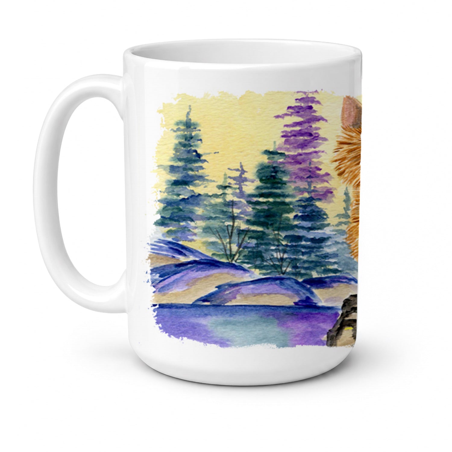 Norwich Terrier Ceramic Coffee Mug 15 oz Decorative Large C Handle Mug Cup for Tea, Cocoa Hot Chocolate
