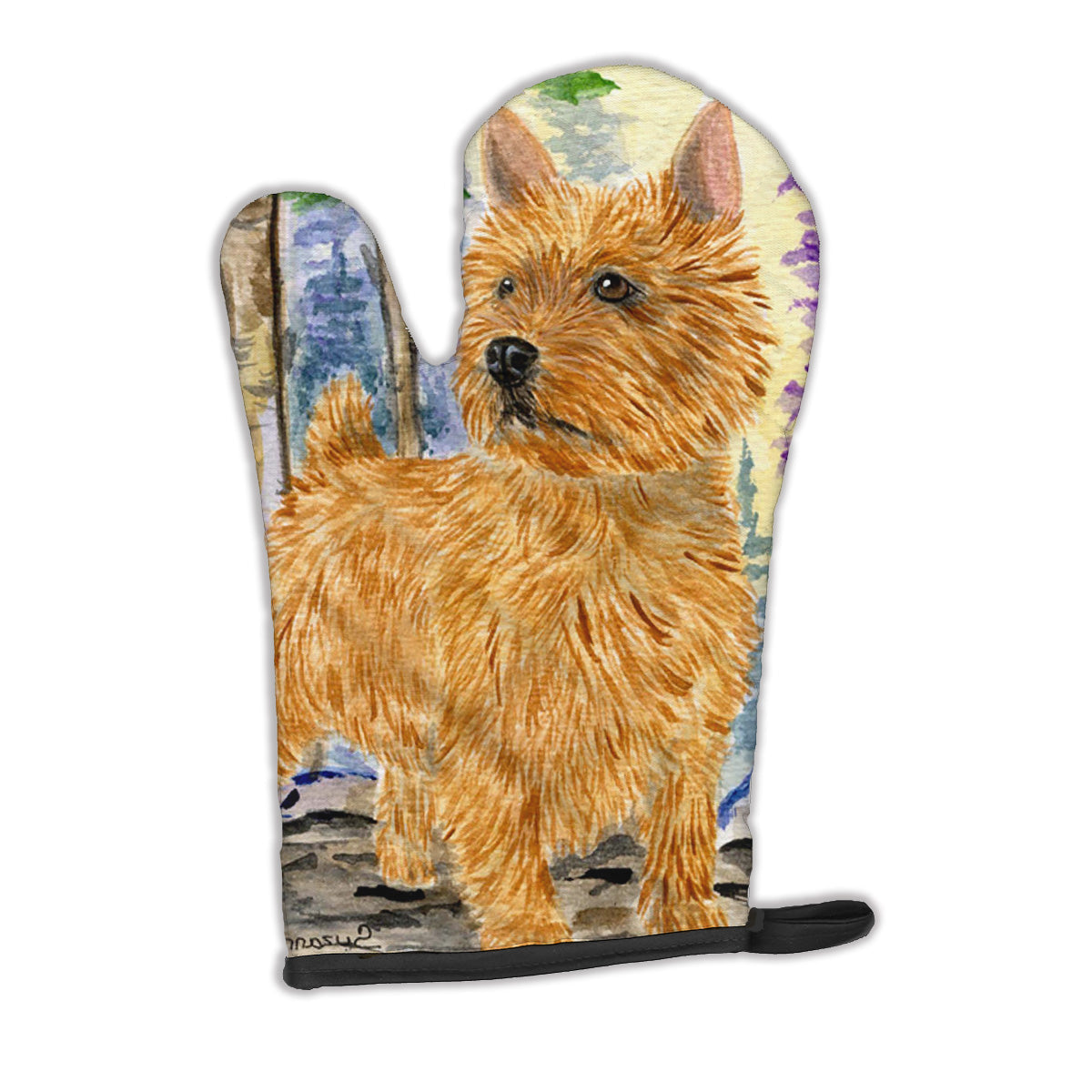 Norwich Terrier Oven Mitt Heat Resistant Thick Oven Mitt for Hot Pans and Oven, Kitchen Mitt Protect Hands, Cooking Baking Glove