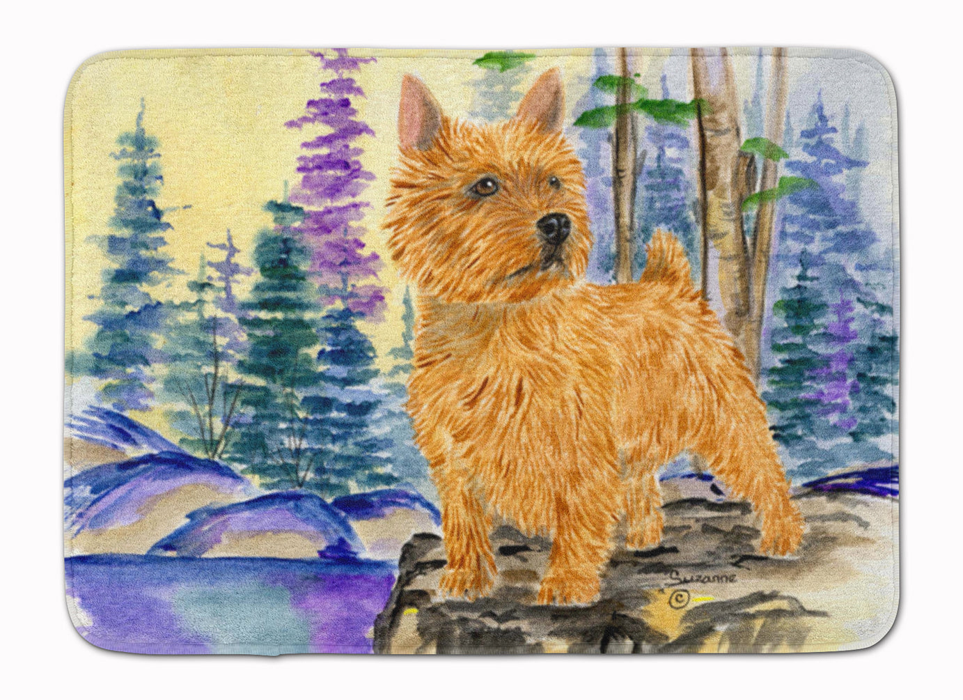 Norwich Terrier Memory Foam Kitchen Mat Machine Washable Anti-Fatigue Cushion Comfort Bath or Kitchen Rug
