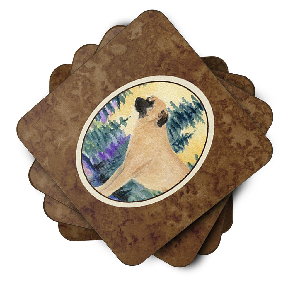 Anatolian Shepherd Foam Coasters Set of 4 Cup Coasters for Indoor Outdoor, Tabletop Protection, Anti Slip, Mouse pad Material