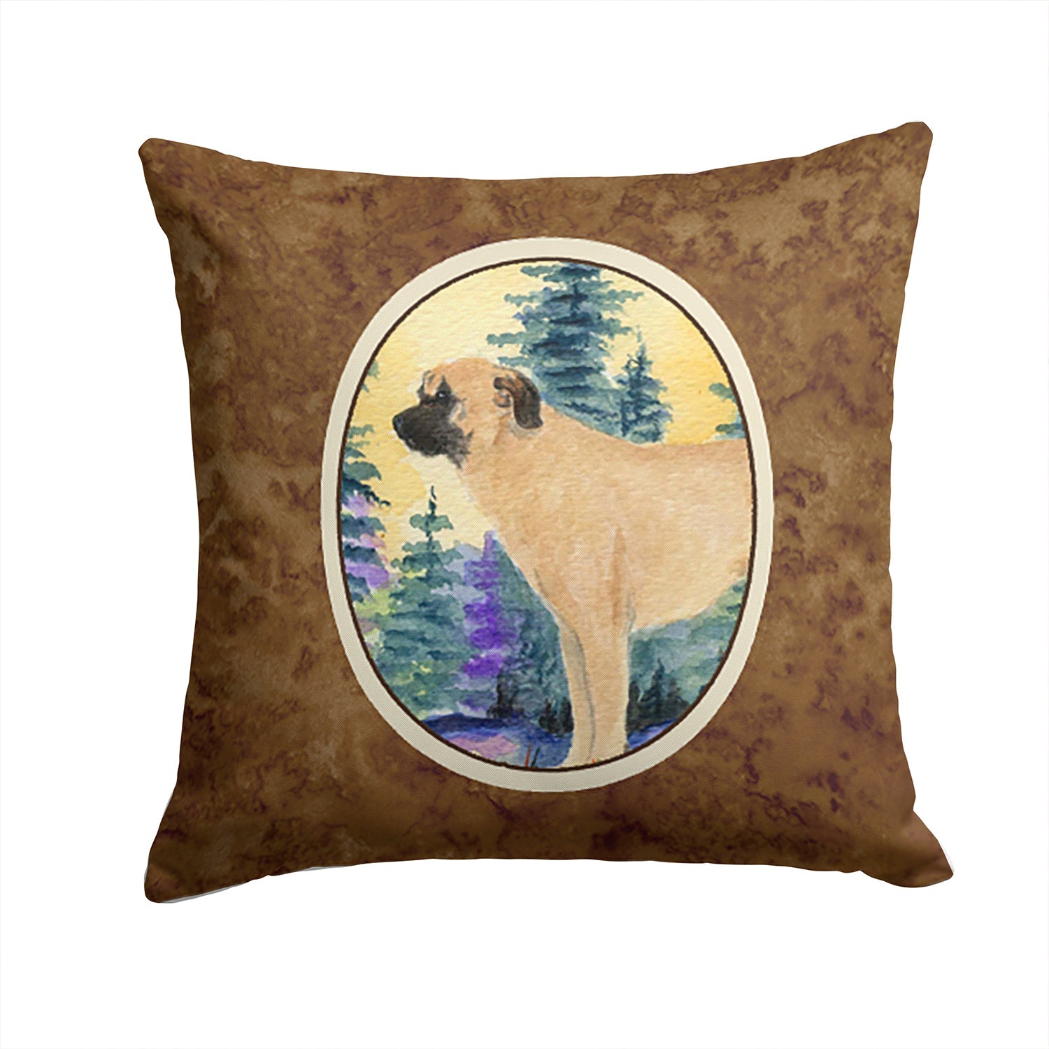 Anatolian Shepherd Decorative Throw Pillow 14x14 Indoor Outdoor Accent Cushion, Fabric Cover with Insert for Sofa, Bed, Porch & Living Room