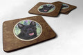 Australian Kelpie Foam Coasters Set of 4 Cup Coasters for Indoor Outdoor, Tabletop Protection, Anti Slip, Mouse pad Material