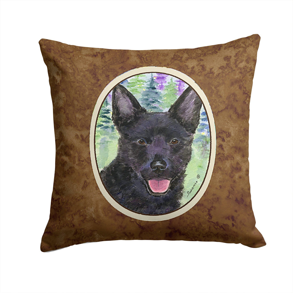 Australian Kelpie Decorative Throw Pillow 14x14 Indoor Outdoor Accent Cushion, Fabric Cover with Insert for Sofa, Bed, Porch & Living Room