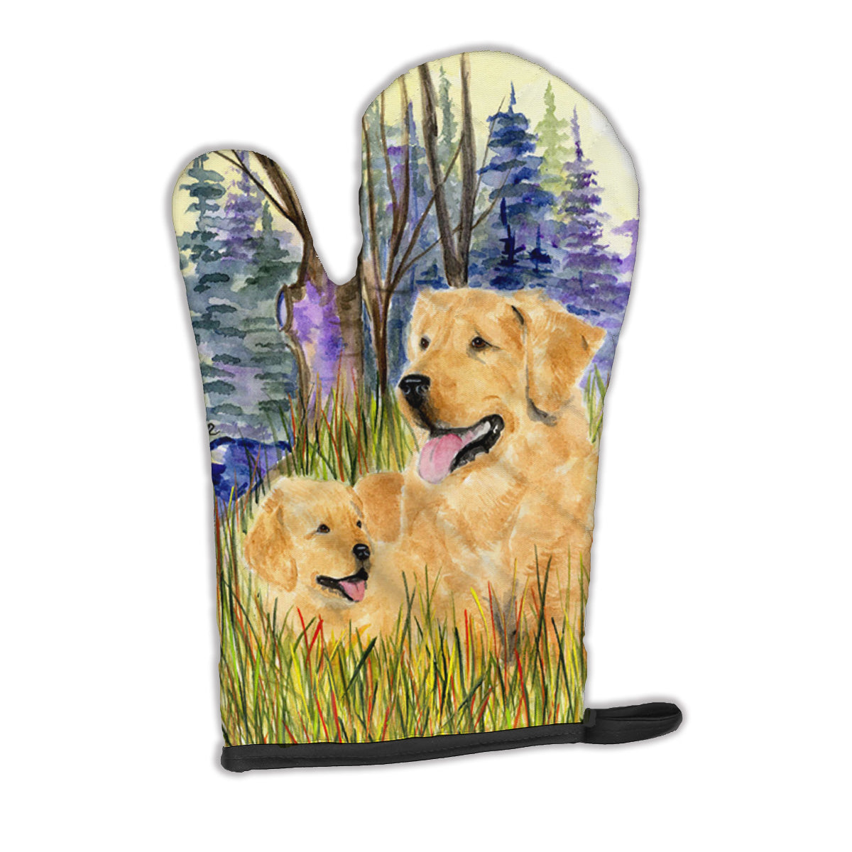 Golden Retriever Oven Mitt Heat Resistant Thick Oven Mitt for Hot Pans and Oven, Kitchen Mitt Protect Hands, Cooking Baking Glove
