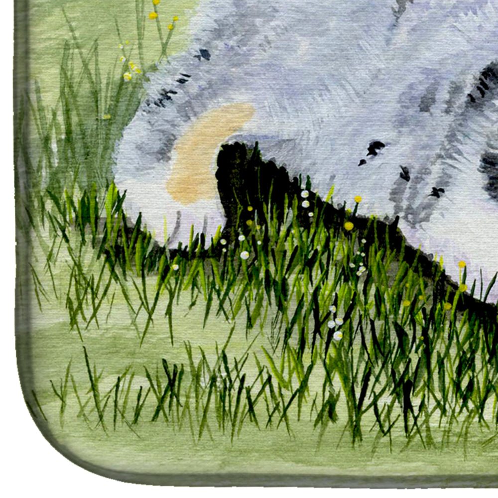 Australian Shepherd Dish Drying Mat Absorbent Dish Drying Mat Pad for Kitchen Counter Dish Drainer Mat for Countertop, 14 x 21", Multicolor