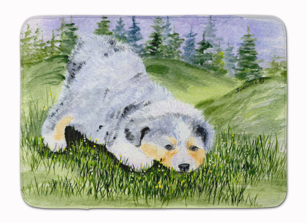 Australian Shepherd Memory Foam Kitchen Mat Machine Washable Anti-Fatigue Cushion Comfort Bath or Kitchen Rug