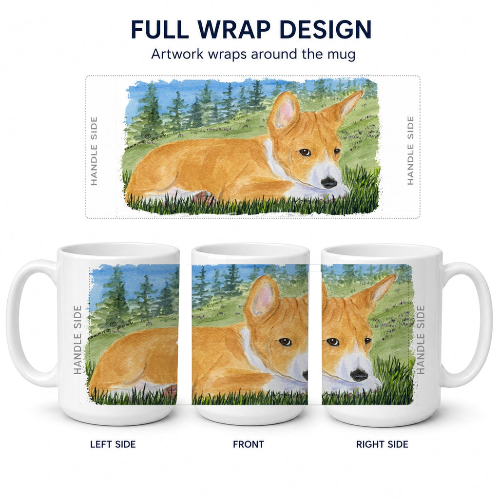 Basenji Ceramic Coffee Mug 15 oz Decorative Large C Handle Mug Cup for Tea, Cocoa Hot Chocolate