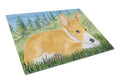 Basenji Cutting Board Tempered Glass Kitchen Cutting Surface, Heat Resistant Chopping, Non-Slip Feet, Food Prep & Serving